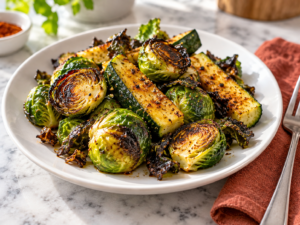 Air Fried Zucchini & Brussel Sprouts
