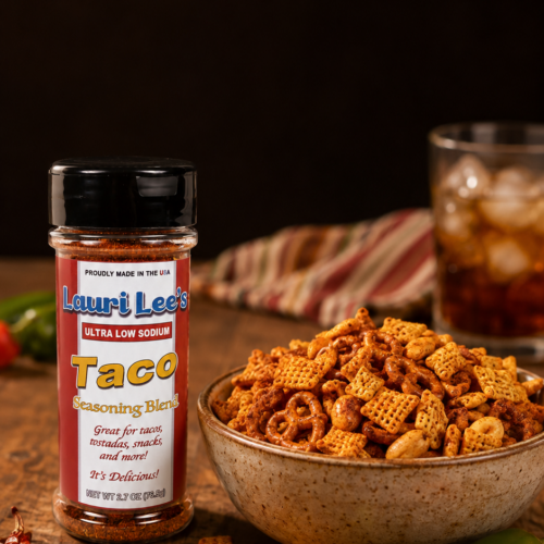 Chex Mix, snacks, low sodium, Lauri lee's seasonings